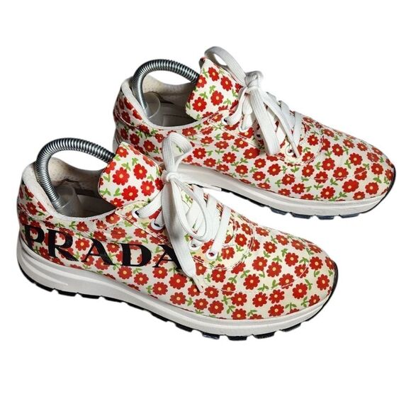 Prada Floral Sneakers - Picture 8 of 13